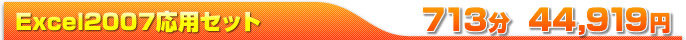Excel2007応用セット[713分 44,919円]